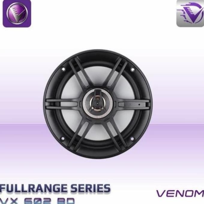 Speaker Pintu Mobil Venom Coaxial VX 602 BD / Speaker Venom VX602BD