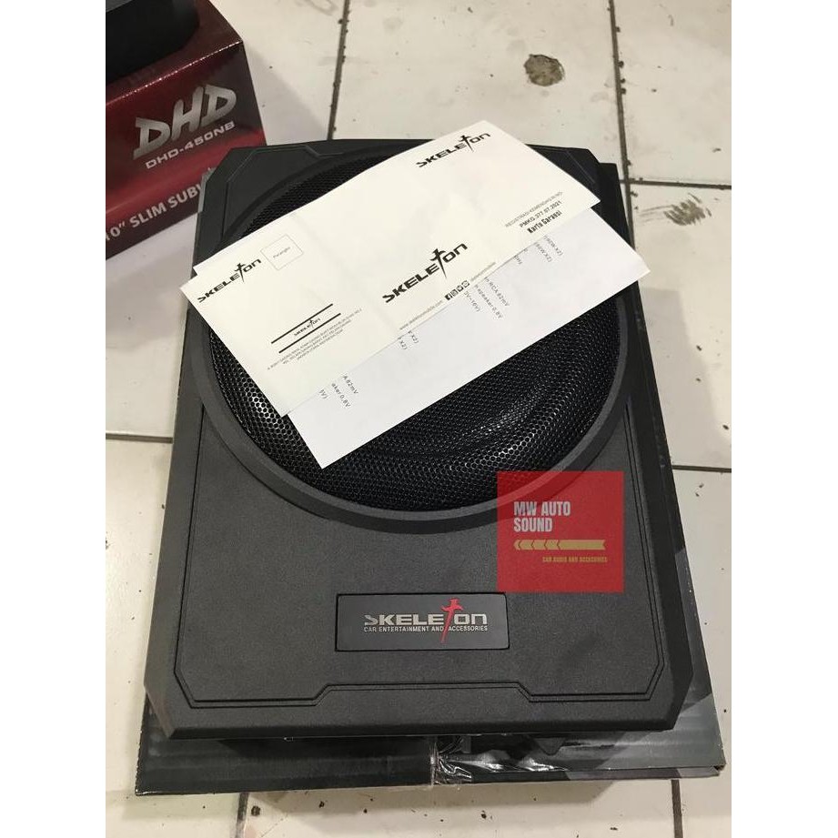 Subwoofer kolong Aktif / bass tube kolong Skeleton 10 Inch SKT-T550