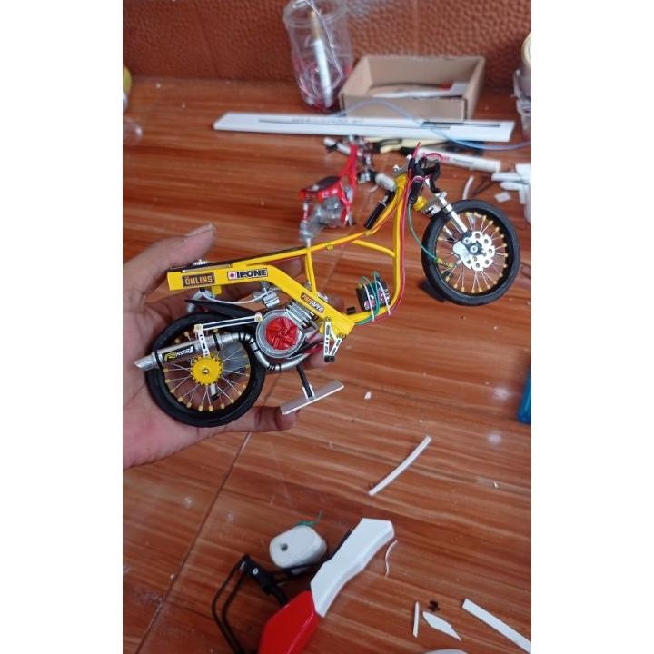 Miniatur Drag Metik Bisa Di Gas Full Asess Realpic Skala 112 Viral