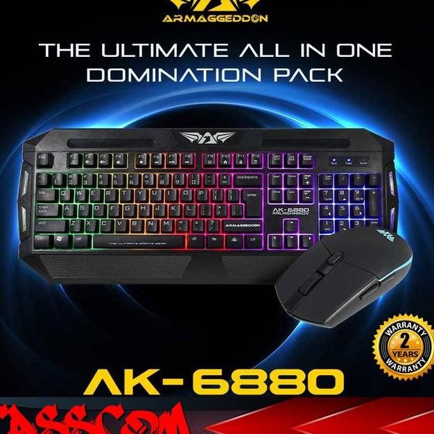 Armaggeddon Ak6880 Combo Gaming Keyboard Mouse