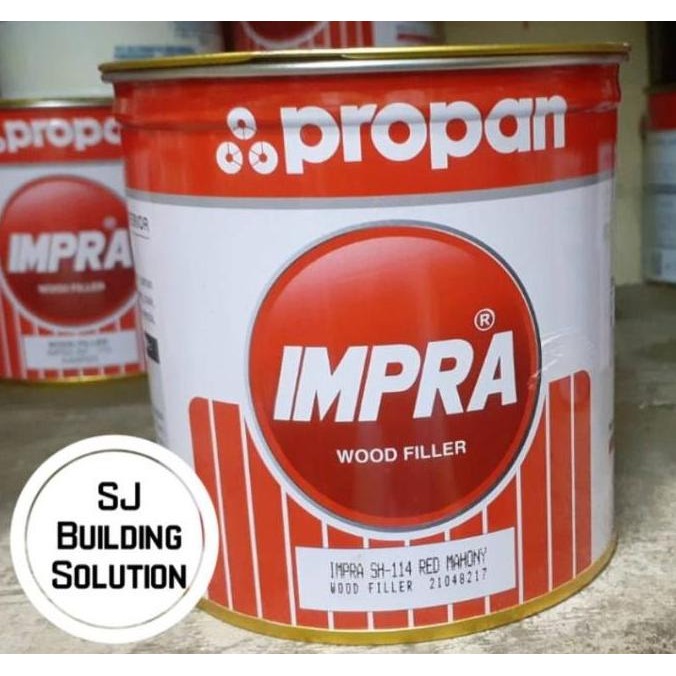 Impra Woodfiller / Dempul Kayu Impra Propan 1 Kg Red Mahony - White Brown Kj Sungkai Teak Oak Jati K