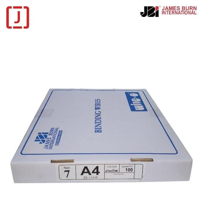 

Premium Spiral Kawat A4 3:1 No. 7 (7/16") JBI - Putih (Box Isi 100 Batang) - Spiral Binder Buku