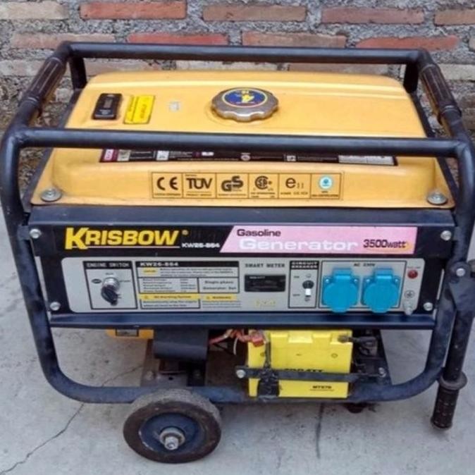 Mesin Genset Krisbow Kw26-864 3500 Watt Starter Original New Stok