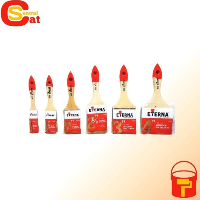 

Kuas Eterna Semua Ukuran - Lengkap 1 Inch /1,5 Inch / 2 Inch/2,5 Inch/3 Inch/ 4 Inch - 2'' - 1'' Co