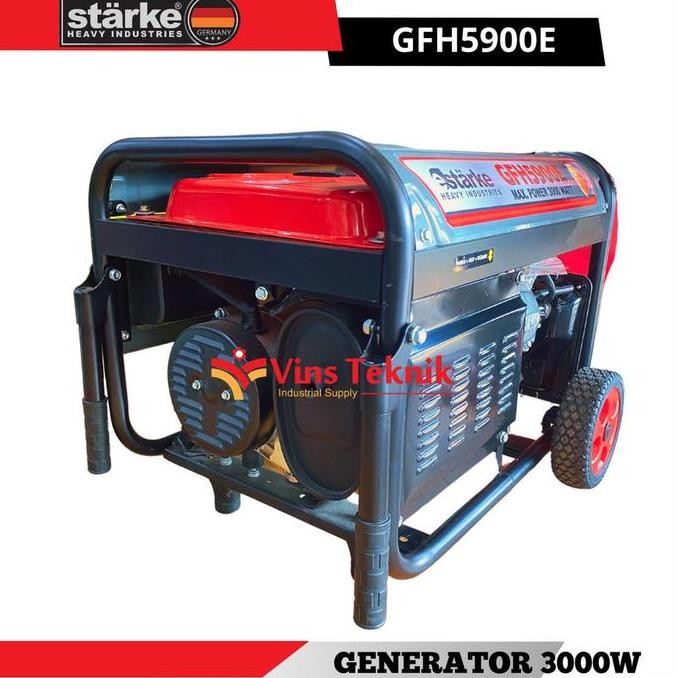 Mesin Genset Listrik Generator Set 3.000 Watt Starke Gfh5900E Gfh 5900 New Stok