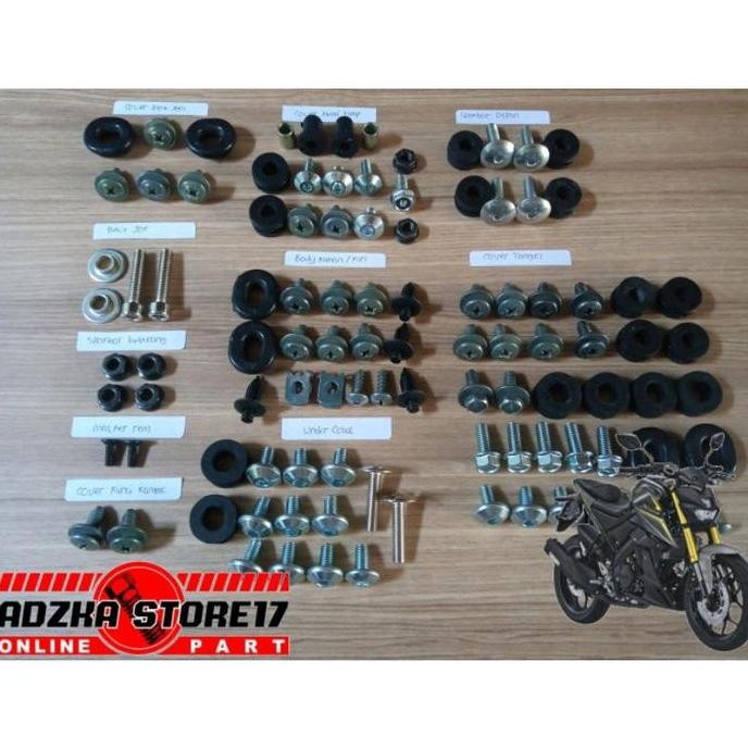 Baut Full Set Yamaha Xabre/Baut Body Fullset Yamaha Xabre 150 Aksesoris Car Co