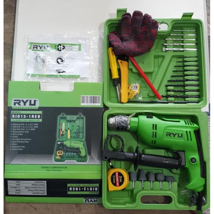 SALE MESIN BOR MURAH BISA COD Mesin Bor Kayu Besi Beton Listrik 10 mm 13 mm KOPER SET RYU bolak bali