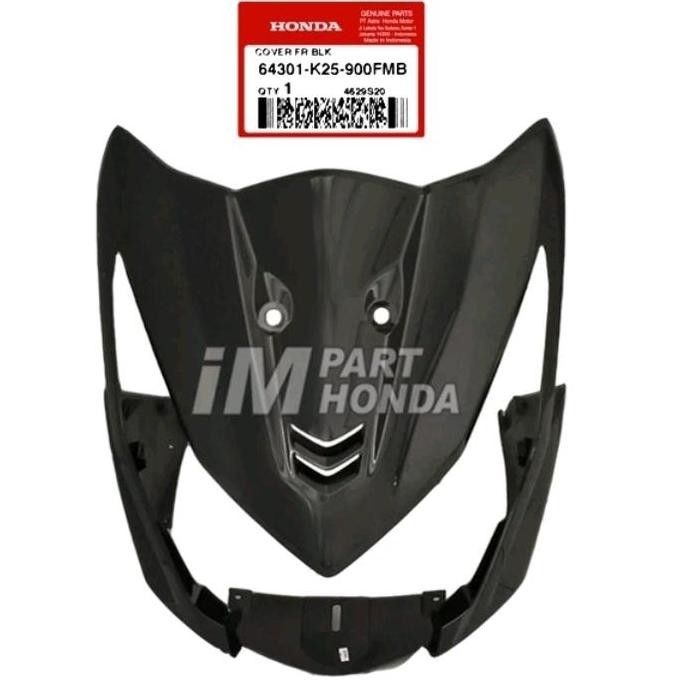 / Cover Tameng Body Depan Beat Fi 2012-2014 Hitam Original /