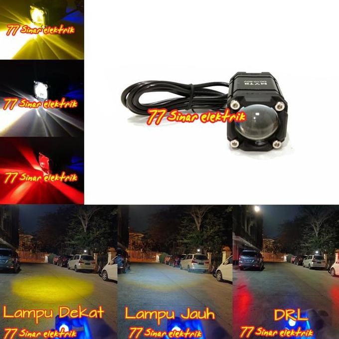 Lampu Tembak Sorot Led D2 Demon Merah Myth Jauh Dekat Lampu Tembak Sorot Led D2 Laser Baru