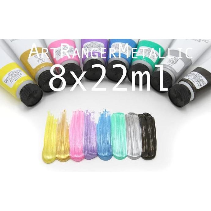 

Art Ranger Metallic Acrylic Set 8X22Ml / Cat Akrilik Metalik