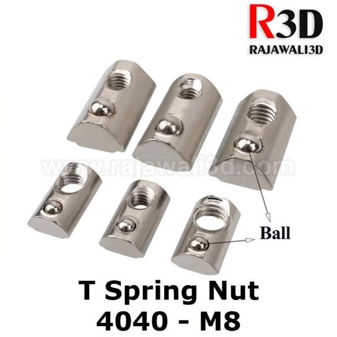 T Nut M8 Tee Nut T Spring Nut 40-M8 Aluminium Profile 4040