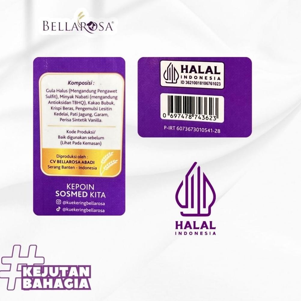 

[SPESIAL] 1KG BELLAROSA Choco Crunchy Selai Coklat Malt Krispi + FREE GIFT