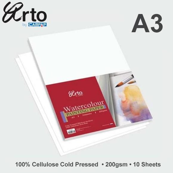 

Arto A3 Water Colour Paper 200Gsm - Cellulose