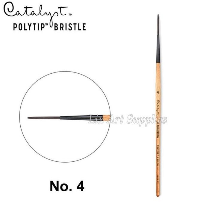 

Kuas Princeton Catalyst Polytip Bristle - Rigger / Liner Brush No. 4