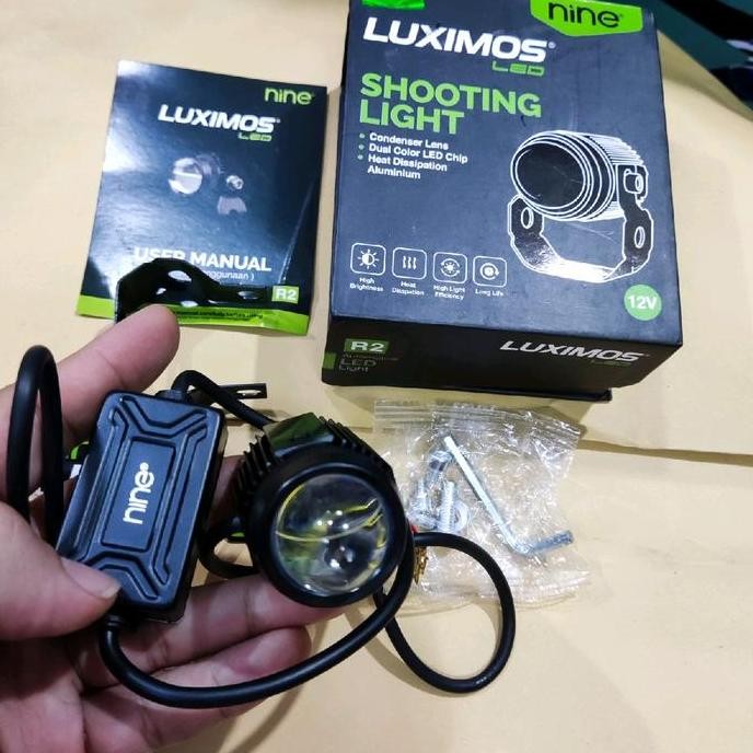 Lampu R2 Luximos Putih Kuning Asli