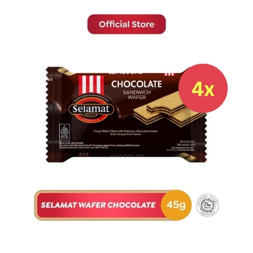 

Selamat Wafer Chocolate 45 g x4