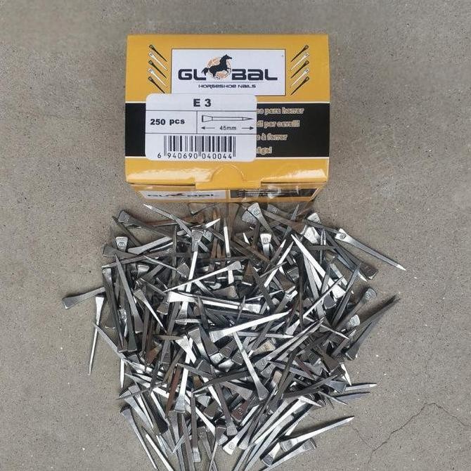 250 Pcs E3 Paku Sepatu Kuda Paku Kuda Pacu Hingga Tunggang Paku Sepatu Kuda Paku Kuda Yuan Import St