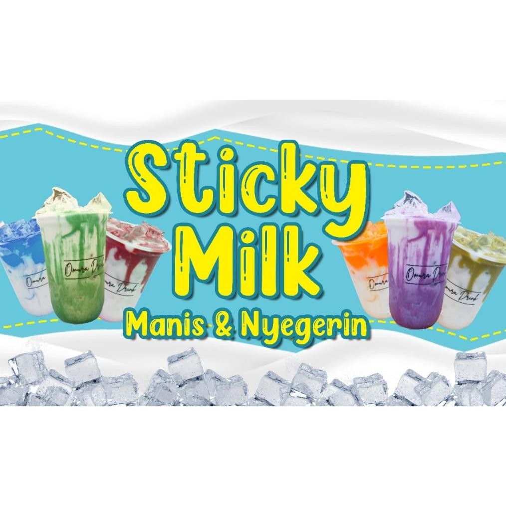 

[BUBUK STICKY MILK] Bubuk Sticky Milk Premium Minuman Es Kwentel Aneka Rasa Mengandung Gula Susu Dan Krimer Omura Blend Series Premium Powder Series 1 KG 500 GR
