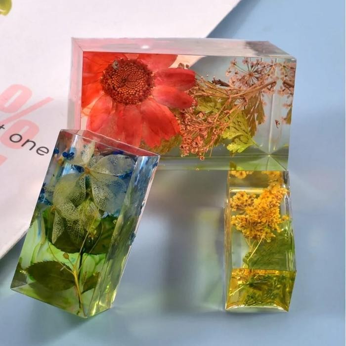 

(Termurah) Cetakan Silikon Persegi Panjang Rectangle 3D Resin Epoxy Mold Bestseller