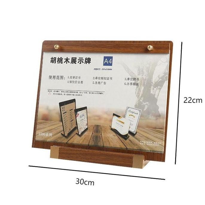 

Stand Menu Cafe Menu Kayu Display Standing Menu Kayu Menu Holder A4 Tempat Menu Berdiri Stand Menu Meja
