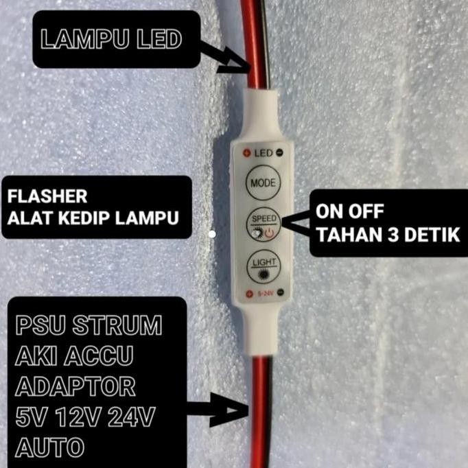 MODUL STROBO ALAT KEDIP PCB DRIVER RUNNING MODE  PESAWAT MODULE FLASH FLIP FLOP LAMPU LED 5V 12V 24V