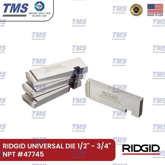 

Mata Senai /Pisau Ridgid Universal Die 1/2" - 3/4" Npt #47745 Co