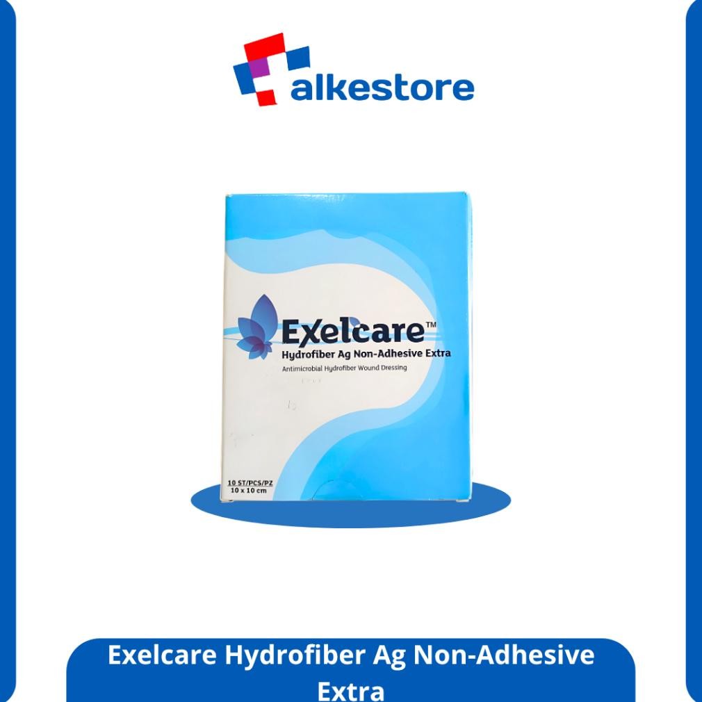 Exelcare Hydrofiber AG Silver Non-Adhesive Extra Khusus (1 Pcs) MURAH