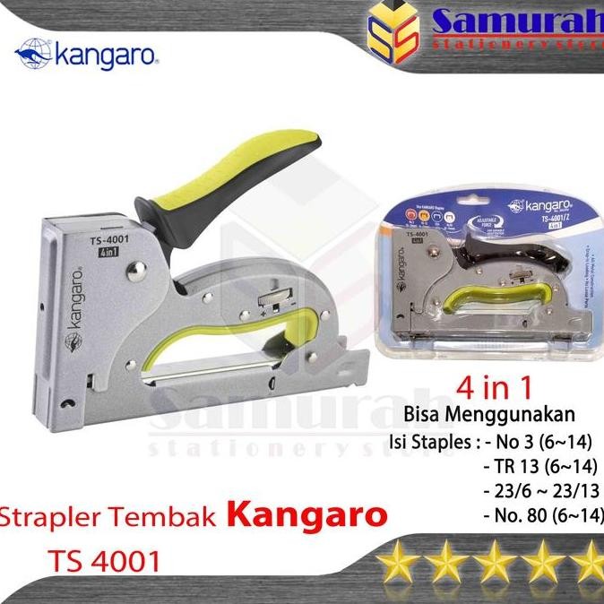 

Mesin Stapler Tembak Kangaro Ts 4001 Body Besi Metal 4 In 1/ Gun Tacker Ts-4001 - Guntacker Ts4001 Co