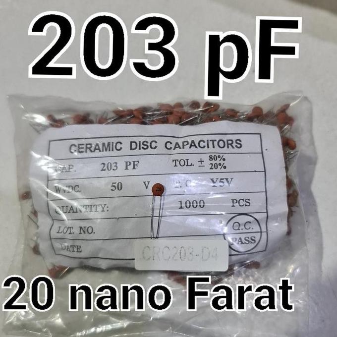 KAPASITOR CAPASITOR KERAMIK CERAMIC 203 20NF 20 NF 473 101 221 10 47