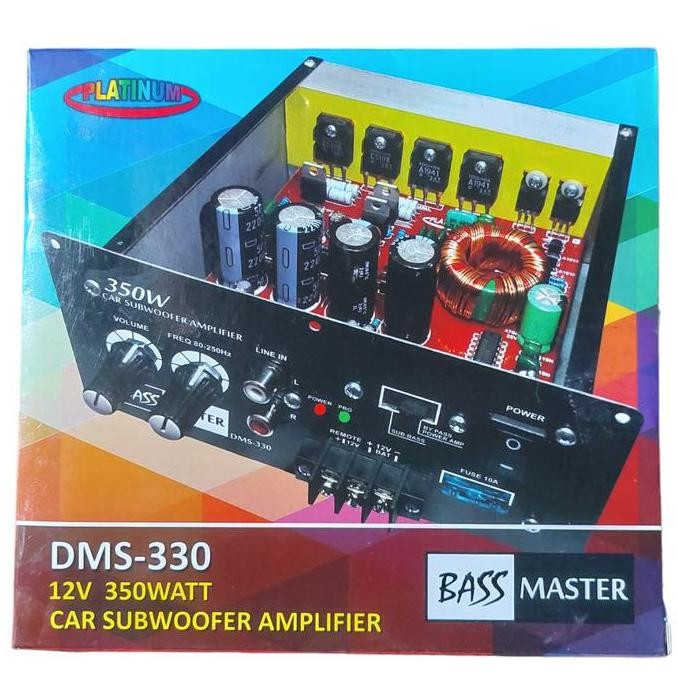 POWER AMPLI AMPLIFIER SUBWOFER MOBIL CAR MONOBLOCK DMS 350W 350 DMS 330 GIGABASS KIT PCB AMPLIFIER A