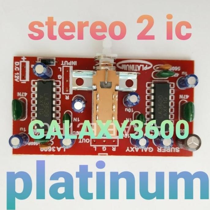 SUPER GALAXY DMS LA3600 2 IC STEREO SUPER GIGABASS BASS PLATINUM GALAXI LOUDNESS LA 3600 PENAMBAH SU