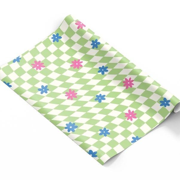 

Capricorn Desn Giftwrap Kertas Kado Reguler Chekerboard Flower Isi 6 Gwk 099