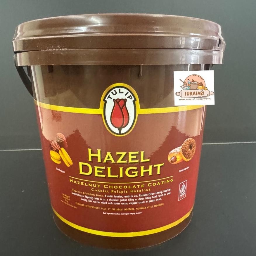 

Tulip Hazelnut Chocolate coating chocolate 1kg coklat coating spread