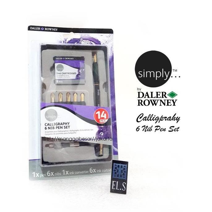 

PROMO! Daler Rowney Simply Calligraphy Pen 6 Nib Set