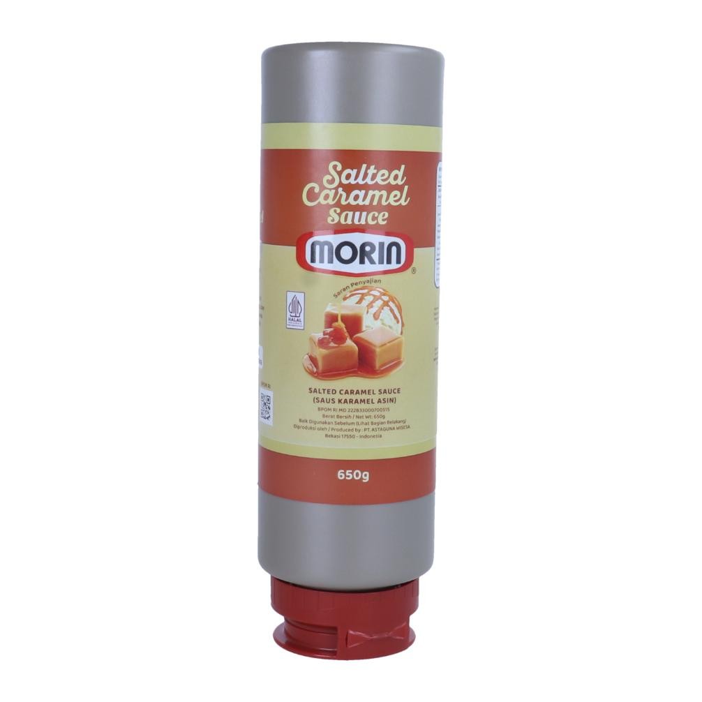 Morin Salted Caramel Sauce Karamel Tube 650gr / Sauce Salted Caramel Morin Tube 650gr