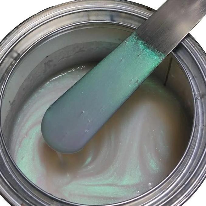 WM - CAT PU BUNGLON PUTIH 250ML 3 EFEK WARNA HIJAU UNGU BIRU GASKENS AUTOMOTIVE PAINT CAT VELG MOTOR