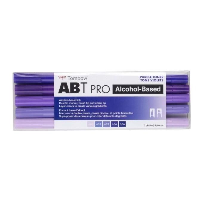 

PROMO! Tombow Dual Brush Pen ABT Pro Purple Tones Set 5