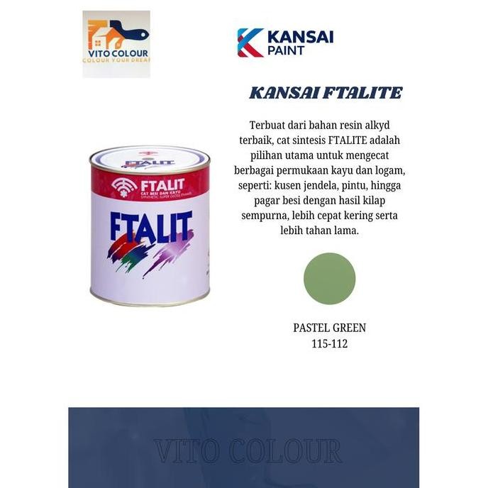 

Cat Minyak Ftalit 112 Pastel Green (1Kg)