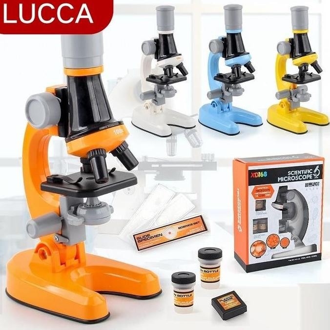 Premium Upgrade 1200X Zoom Mikroskop Science Educational Toys Kit Lab Homeschool Mainan Untuk Hadiah
