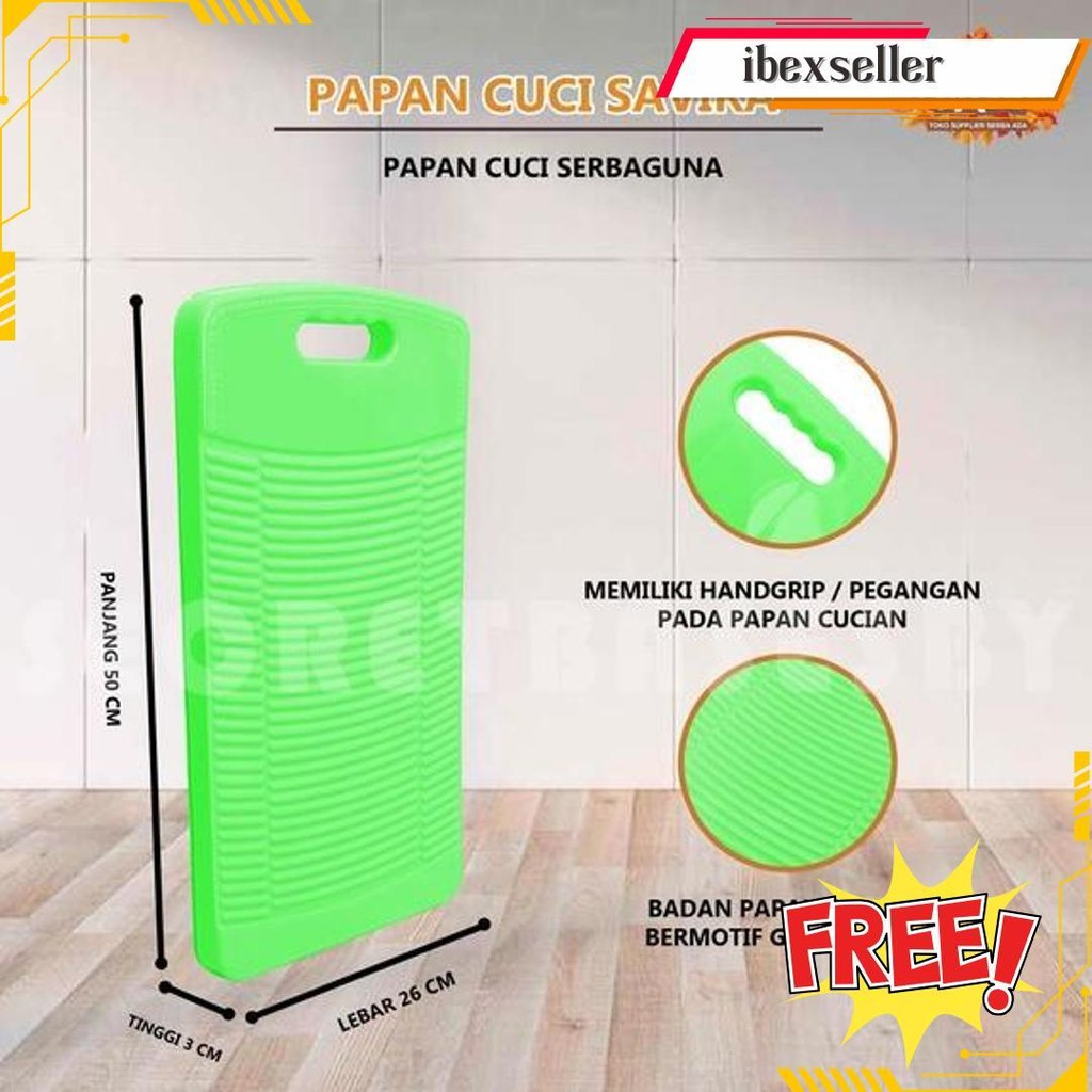 Papan Cucian Besar - Papan Gilas Cuci Baju Penggilasan Penggilesan Gosok Plastik Termurah Banget