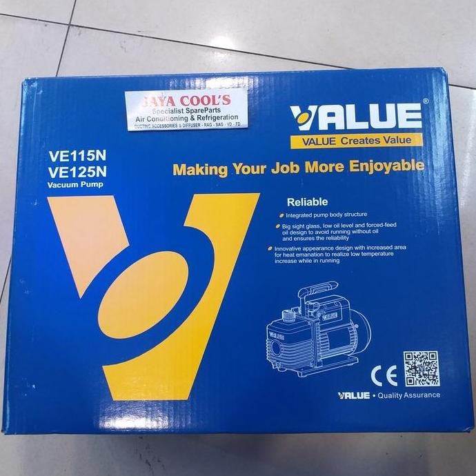Vacuum Pump Ac Value 1/4 Ve115