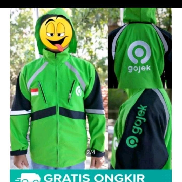 FF Jaket Gojeksuper Katun Santai Pria Keren Panjang - Bahan Taslan dengan Lapisan Kaos