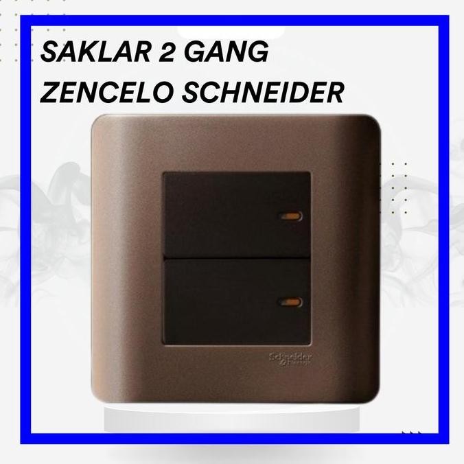 Saklar Seri Ganda 2 Gang Zencelo Schneider
