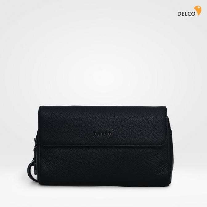 TAS PRIA DELCO BY ELIZABETH GENUINE LEATHER CLUTCH 0720-0383 ORIGINAL DAN TERPERCAYA