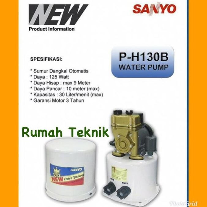 TERBARU - pompa air sanyo 125 watt pompa dorong