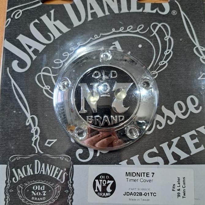 BEBAS ONGKIR - new Timer cover Midnite7 JackDaniels OLD No.7 chrome black