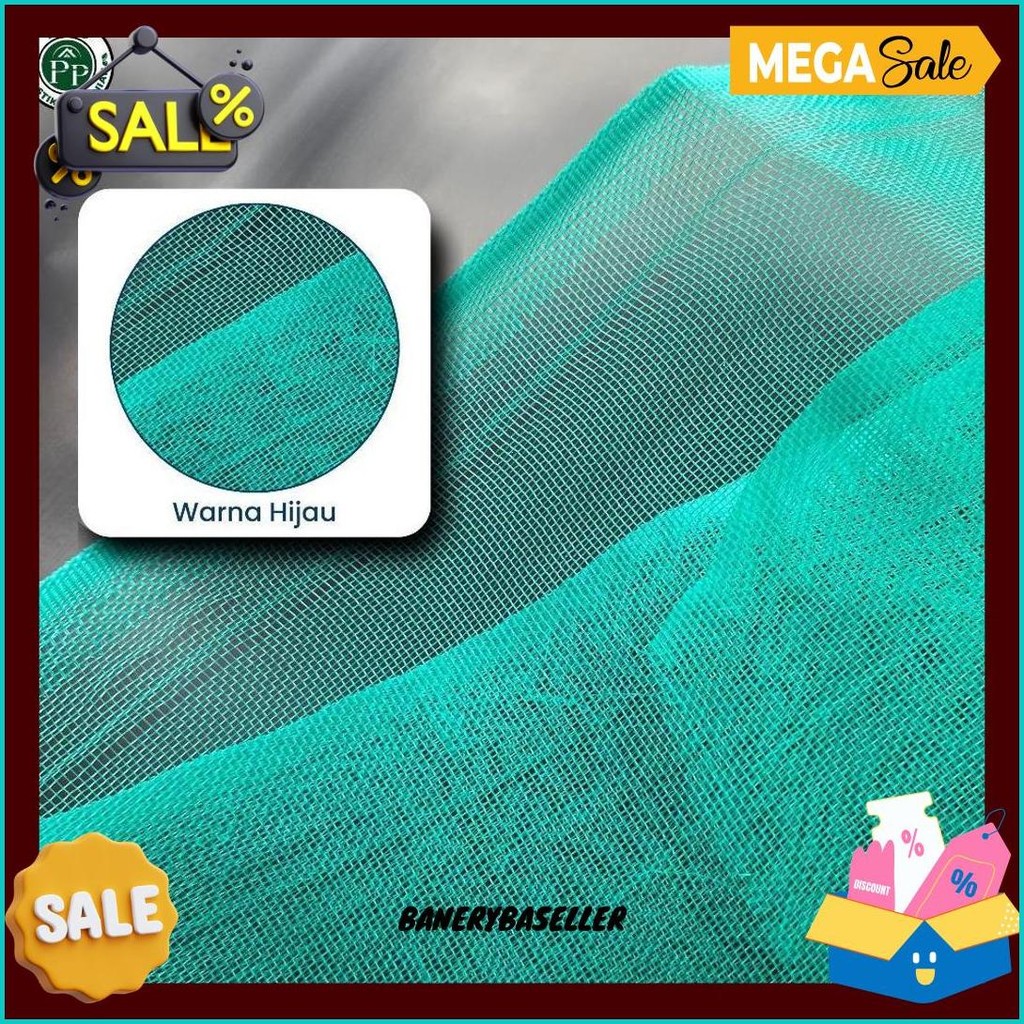 Insect Net Lebar 1 Meter - Jaring Penghalang Serangga Greenhouse - Jaring Kasa Insect Net Original P