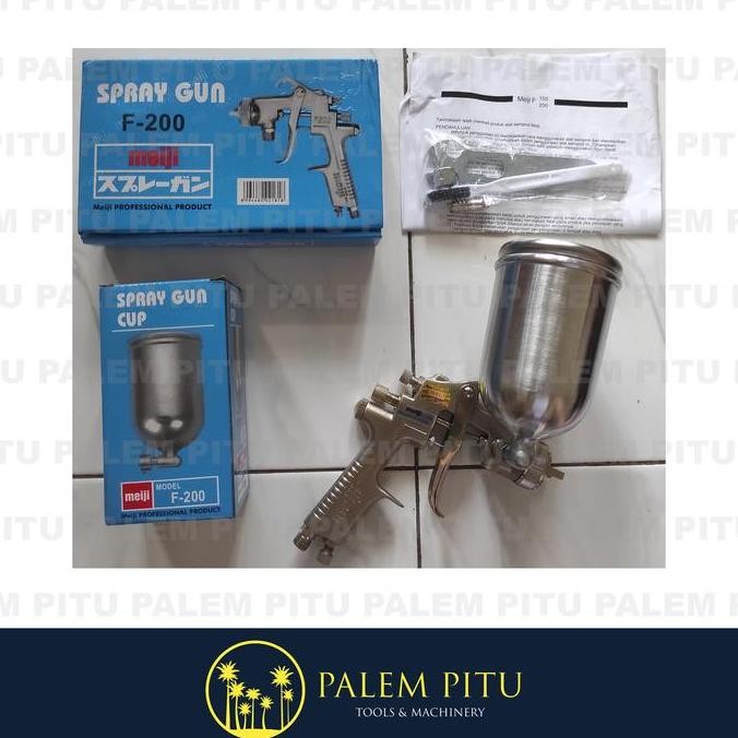 NEW Spray Gun MEIJI F200 / MEIJI F 200 / MEIJI F-200 Tabung Atas Gravity