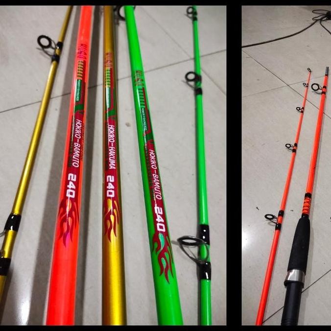 joran hugo bamuto 240 cm joran fiber solid pakai drat