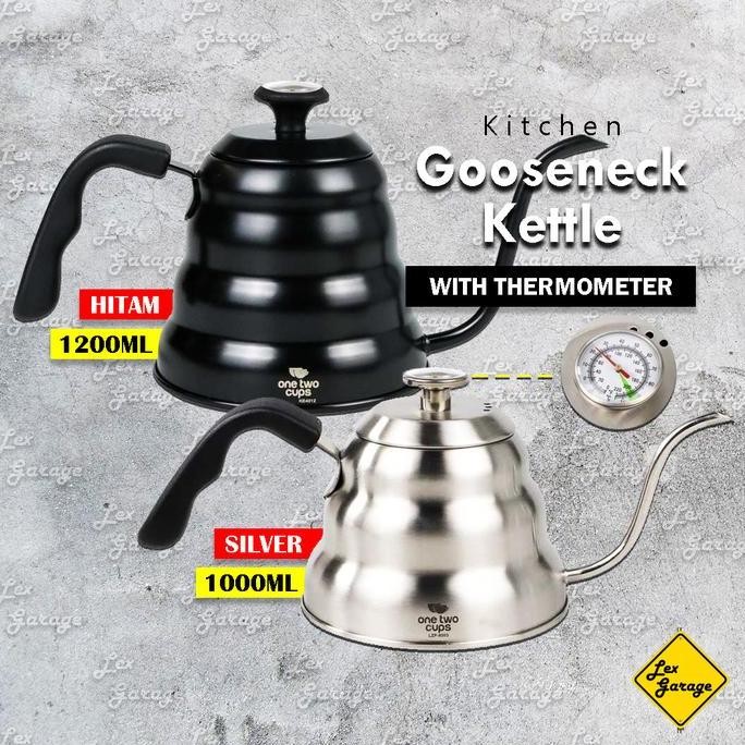 Promo Gooseneck Kettle Thermometer Teko Leher Angsa Termometer Stainless